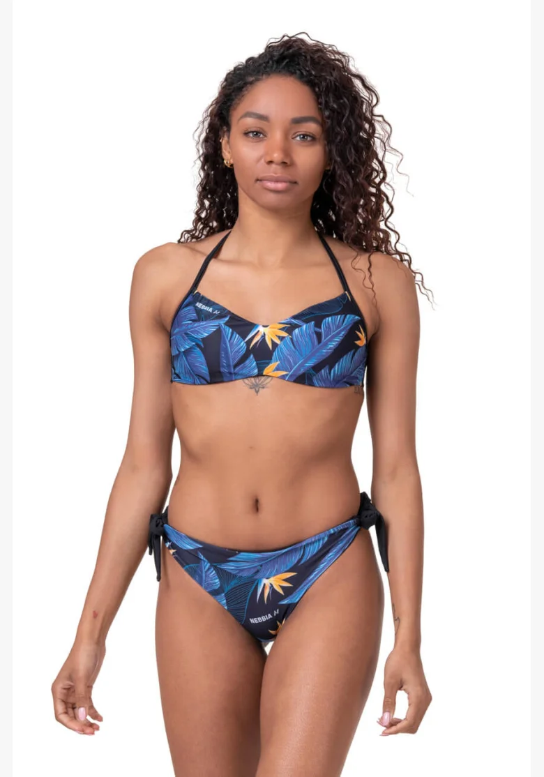 NEBBIA Earth Powered Bikini (horný diel) modrá