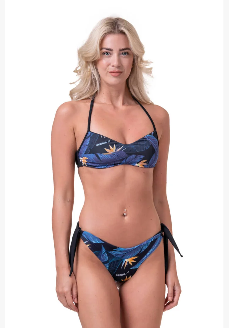 NEBBIA Earth Powered Bikini (horný diel) modrá