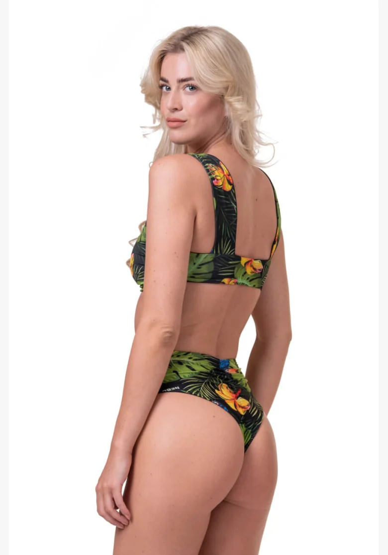 NEBBIA Miami Retro Bikini (horný diel) junglezelená