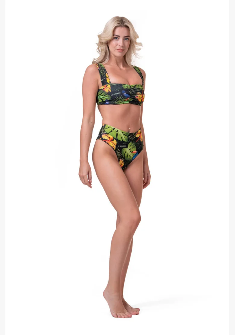 NEBBIA Miami Retro Bikini (horný diel) junglezelená