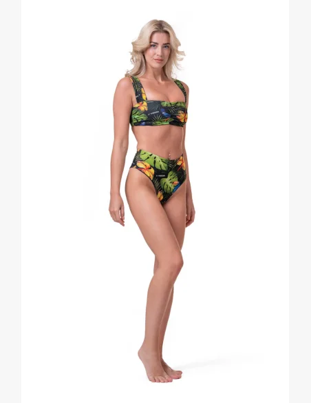 NEBBIA Miami Retro Bikini (horný diel) junglezelená