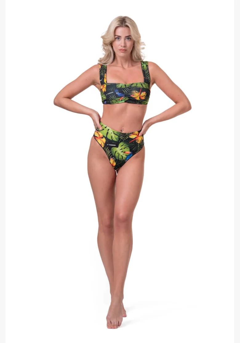 NEBBIA Miami Retro Bikini (horný diel) junglezelená