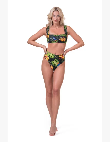 NEBBIA Miami Retro Bikini (horný diel) junglezelená