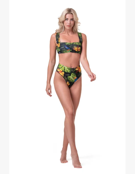 NEBBIA Miami Retro Bikini (horný diel) junglezelená