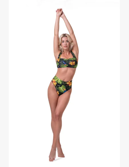NEBBIA Miami Retro Bikini (horný diel) junglezelená