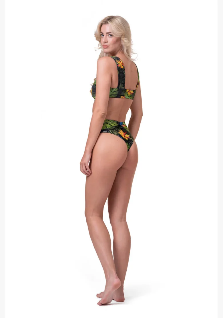 NEBBIA Miami Retro Bikini (horný diel) junglezelená