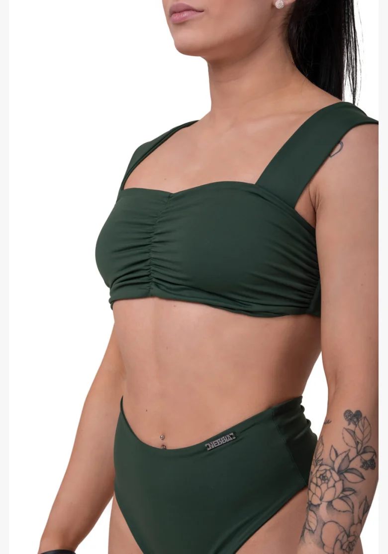 NEBBIA Miami Retro Bikini (hornej diel) zelená