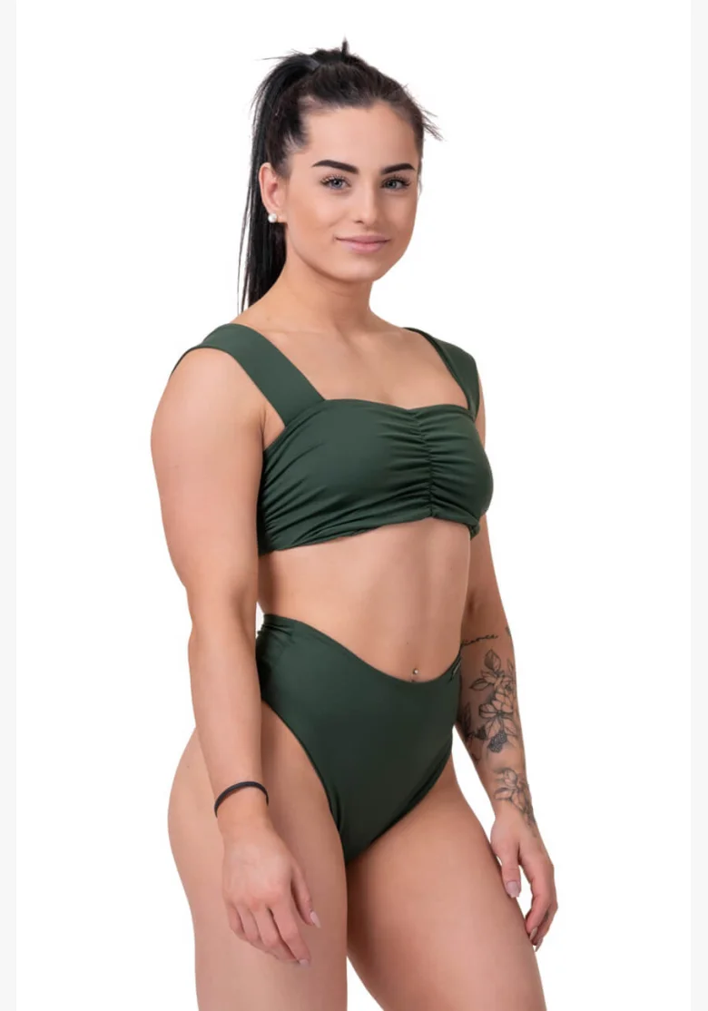 NEBBIA Miami Retro Bikini (hornej diel) zelená