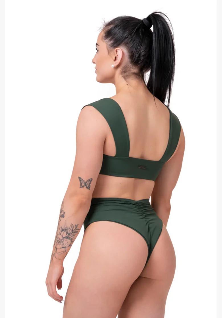NEBBIA Miami Retro Bikini (hornej diel) zelená