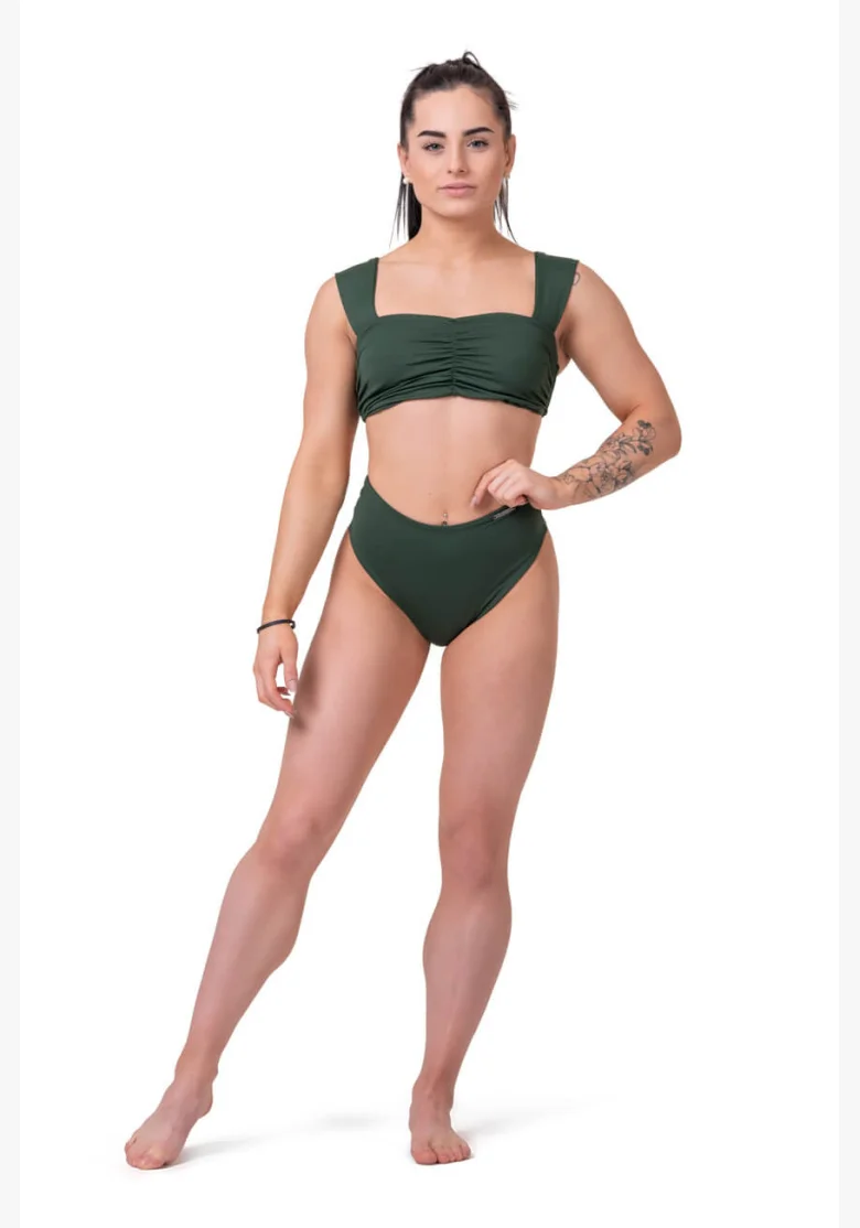 NEBBIA Miami Retro Bikini (hornej diel) zelená