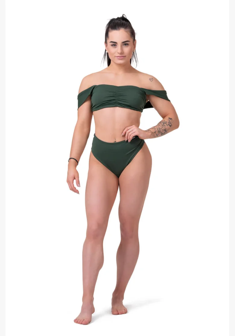 NEBBIA Miami Retro Bikini (hornej diel) zelená