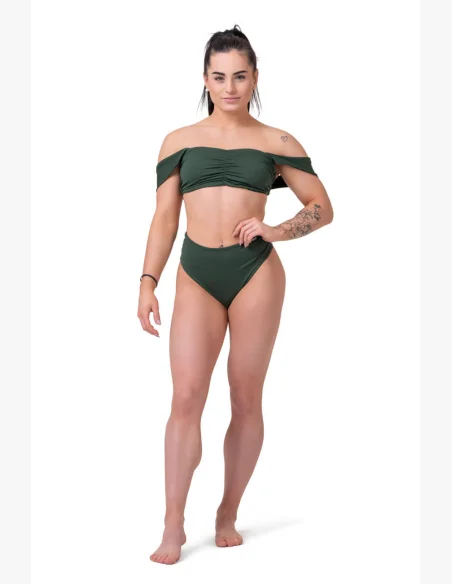 NEBBIA Miami Retro Bikini (hornej diel) zelená