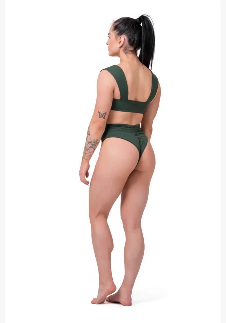 NEBBIA Miami Retro Bikini (hornej diel) zelená