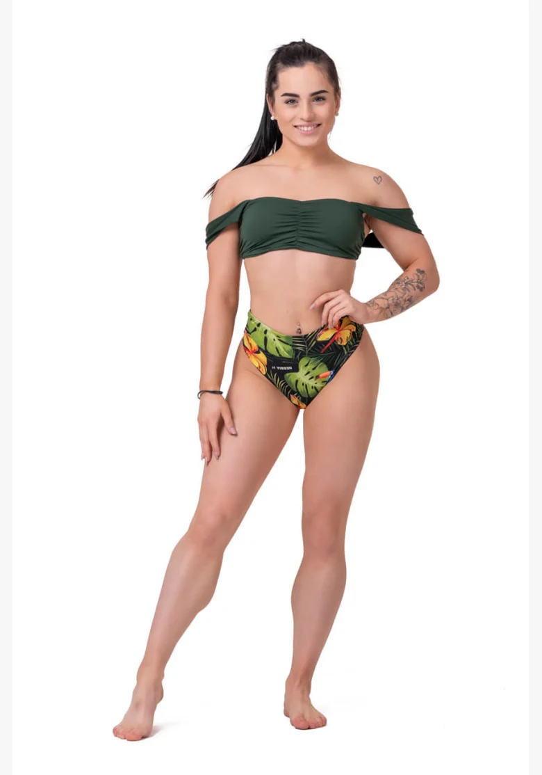 NEBBIA Miami Retro Bikini (hornej diel) zelená