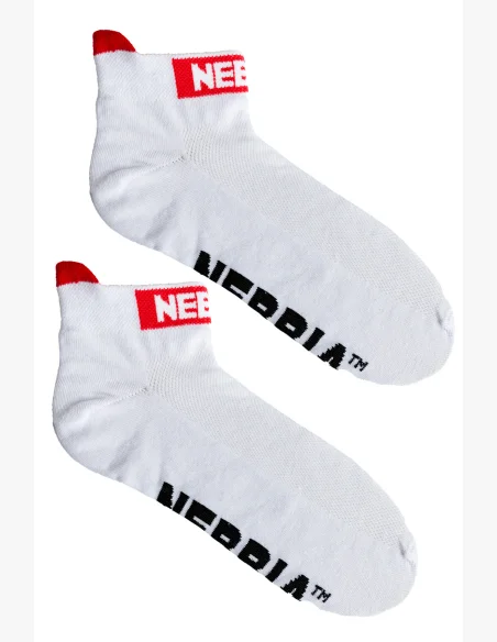 NEBBIA “SMASH IT” členkové ponožky biela