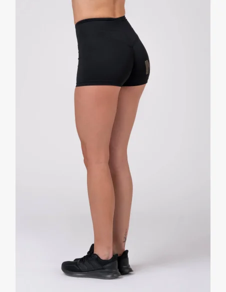 NEBBIA Gold Print šortky čierna
