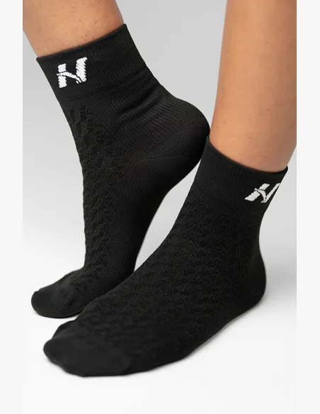 NEBBIA “HI-TECH” N-pattern crew ponožky čierna