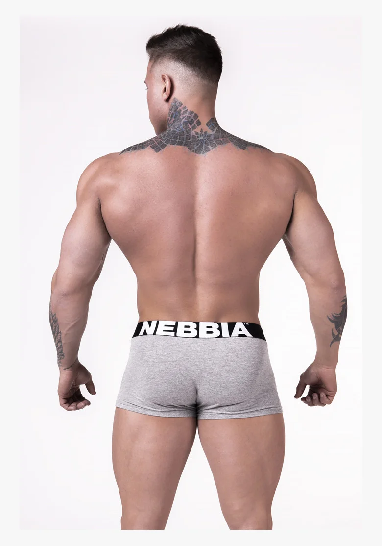 NEBBIA BOXERKY Svetlo šedá
