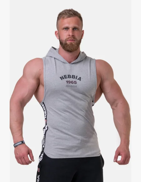 NEBBIA Legend-approved tielko s kapucňou šedá
