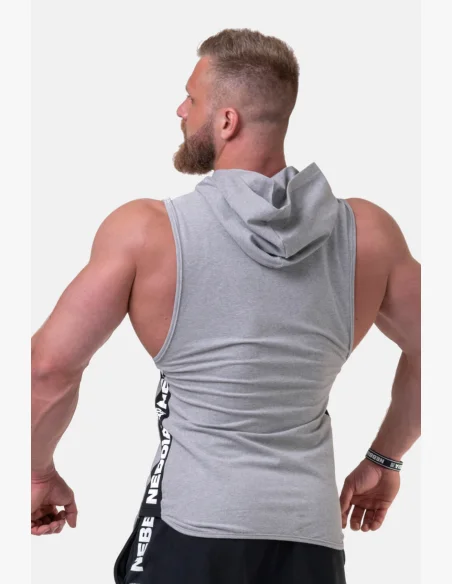 NEBBIA Legend-approved tielko s kapucňou šedá