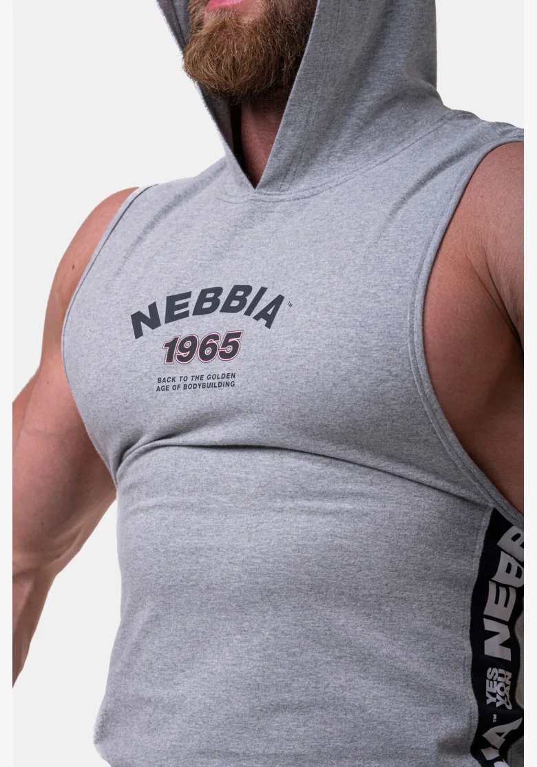 NEBBIA Legend-approved tielko s kapucňou šedá