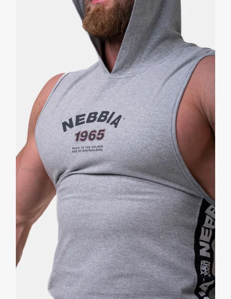 NEBBIA Legend-approved tielko s kapucňou šedá