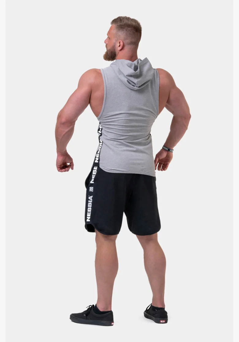 NEBBIA Legend-approved tielko s kapucňou šedá