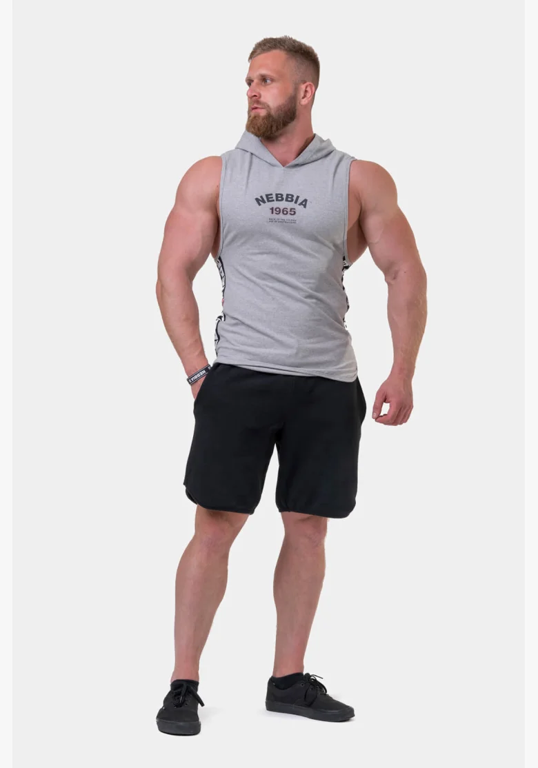 NEBBIA Legend-approved tielko s kapucňou šedá
