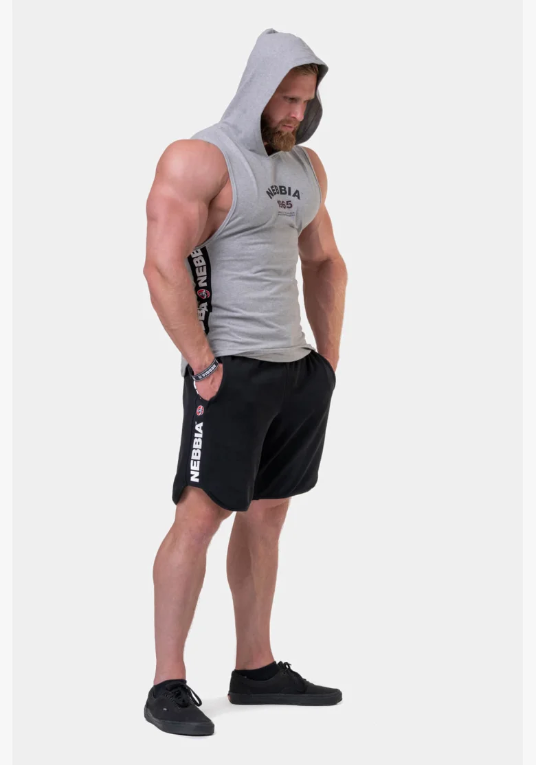 NEBBIA Legend-approved tielko s kapucňou šedá