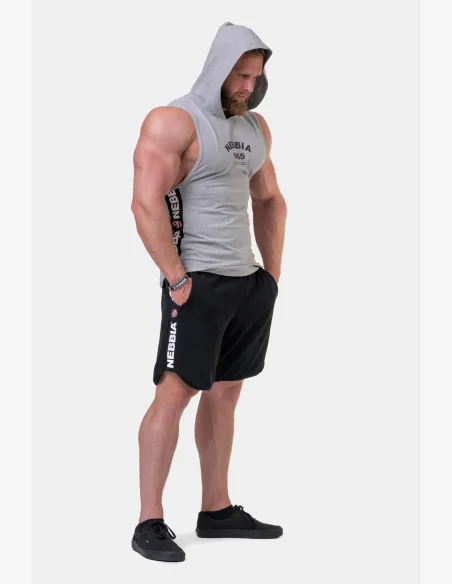 NEBBIA Legend-approved tielko s kapucňou šedá