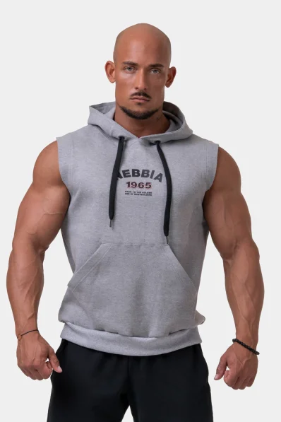 NEBBIA Mikina bez rukávov IRON BEAST zelená