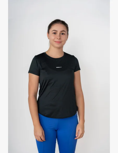 NEBBIA FIT Activewear tričko “Airy” s reflexným logom čierna