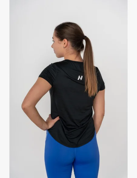 NEBBIA FIT Activewear tričko “Airy” s reflexným logom čierna