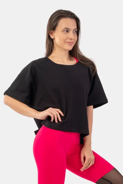 NEBBIA • Voľné crop tričko „The Minimalist“ • NEBBIAshop.sk