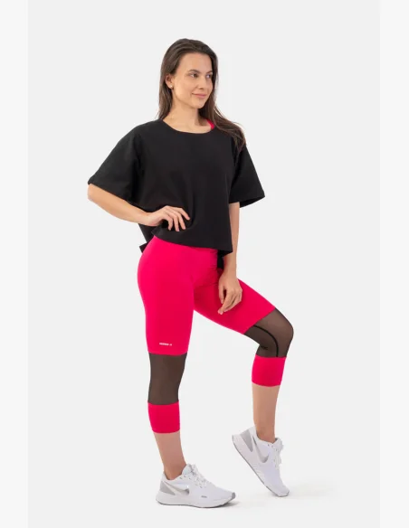 NEBBIA Voľné crop tričko „The Minimalist“ z organickej bavlny čierna