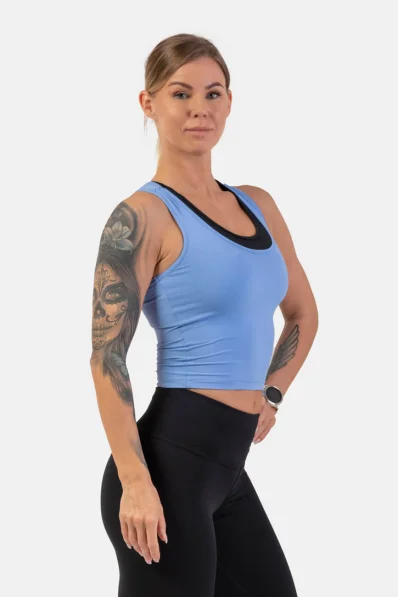 NEBBIA • Športové slim-fit crop tielko • NEBBIAshop.sk