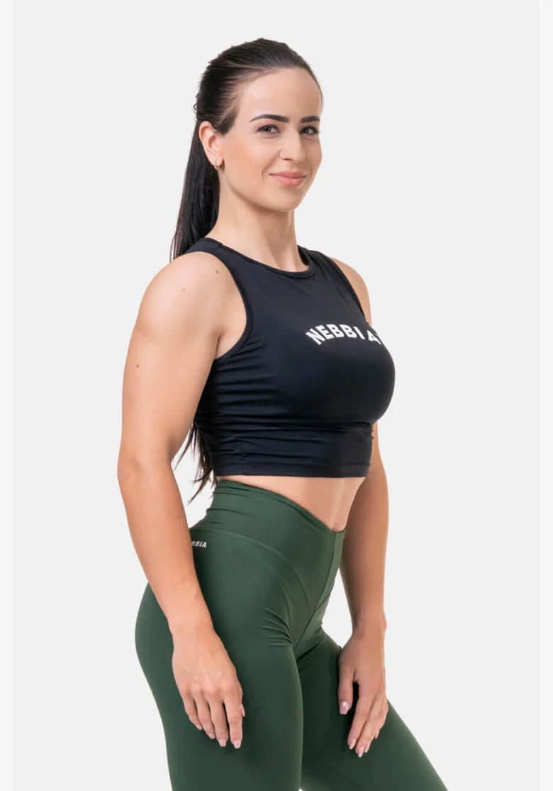NEBBIA Fit & Sporty top čierna