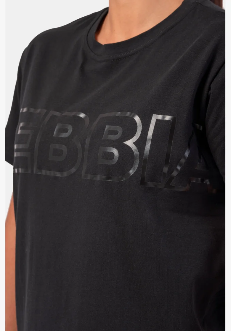 NEBBIA Invisible logo NEBBIA tričko čierne
