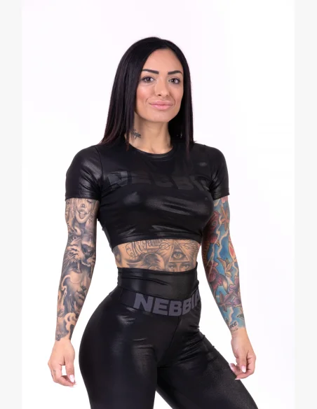 NEBBIA Sandra D crop top čierna