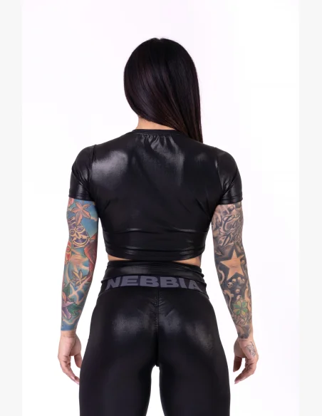 NEBBIA Sandra D crop top čierna
