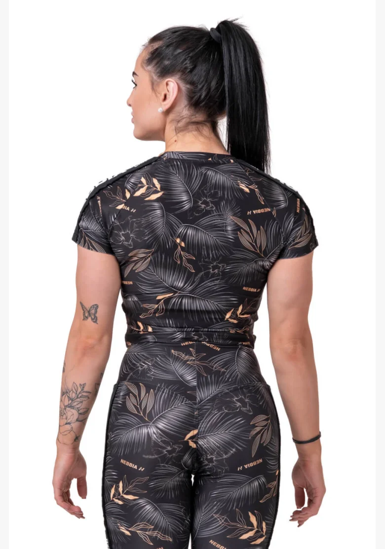 NEBBIA Crop Top Active Black čierna