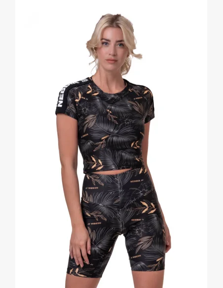 NEBBIA Crop Top Active Black čierna