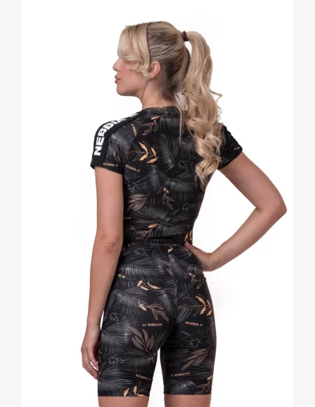 NEBBIA Crop Top Active Black čierna