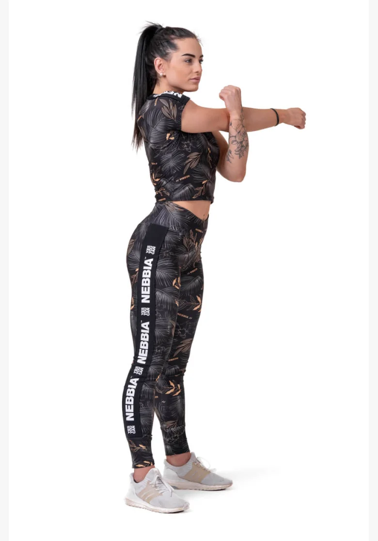 NEBBIA Crop Top Active Black čierna