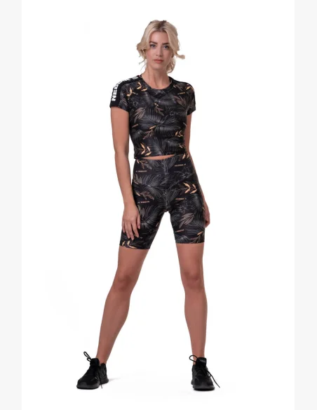NEBBIA Crop Top Active Black čierna