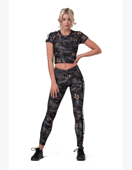 NEBBIA Crop Top Active Black čierna
