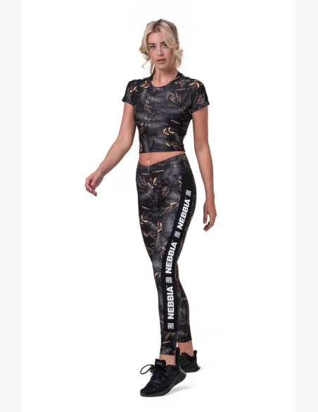 NEBBIA Crop Top Active Black čierna