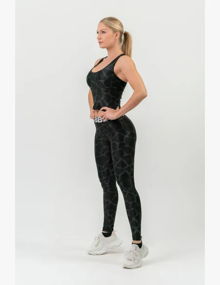 NEBBIA prírodou inšpirovaný športový crop top Racer back