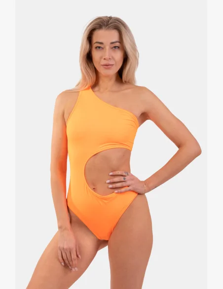 NEBBIA Asymetrické monokini na jedno rameno oranžová