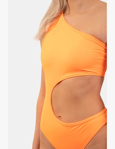 NEBBIA Asymetrické monokini na jedno rameno oranžová